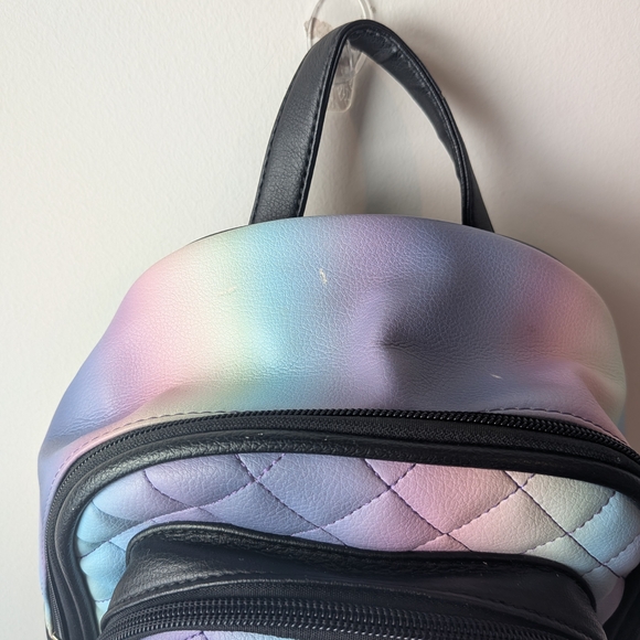 Luv Betsey by Betsey Johnson Mini Backpack Quilted Rainbow Betsey Johnson Bag - Picture 3 of 14